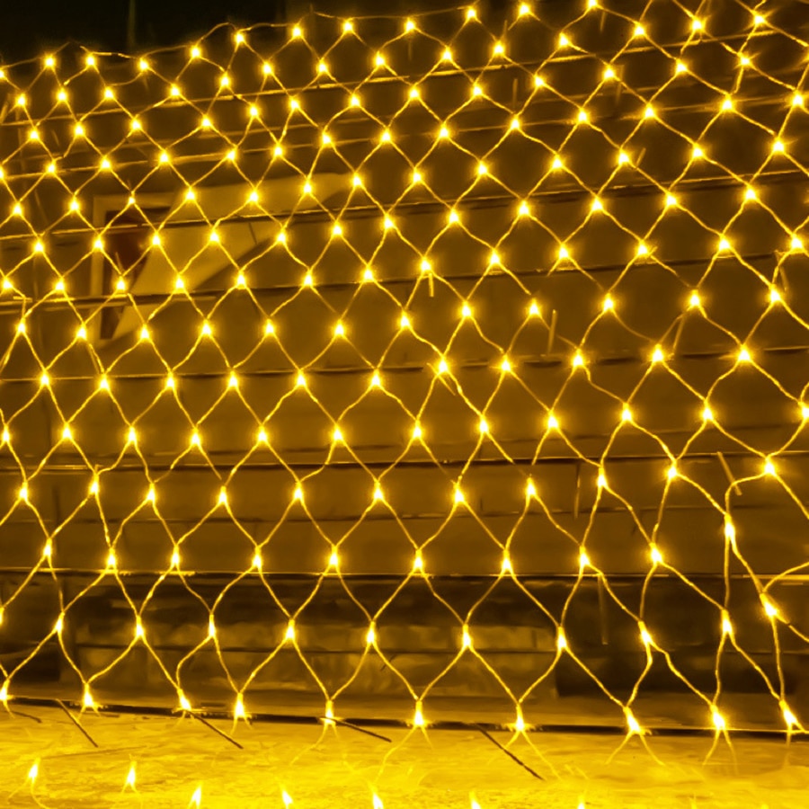 2x2M 3x2M 6x4M LED Net Mesh Fairy String Light Garland Window Curtain Christmas Fairy Light Wedding Party Holiday Light