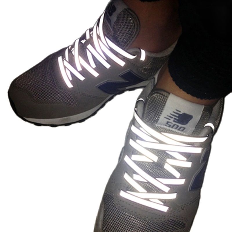 Creative Double-sided Reflective Shoelaces Fashion Tide Night Running Sports Shoes Hot Selling Wholesale Warning Laces