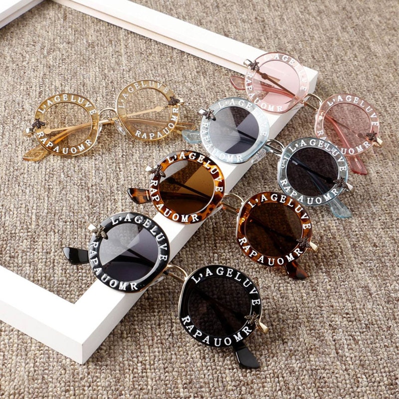 2020 New Infant Kids Baby Girls Boys Fashion Sunglasses Letter Solid Sun Glasses 12 Colors Outdoor Beach protection Accessories