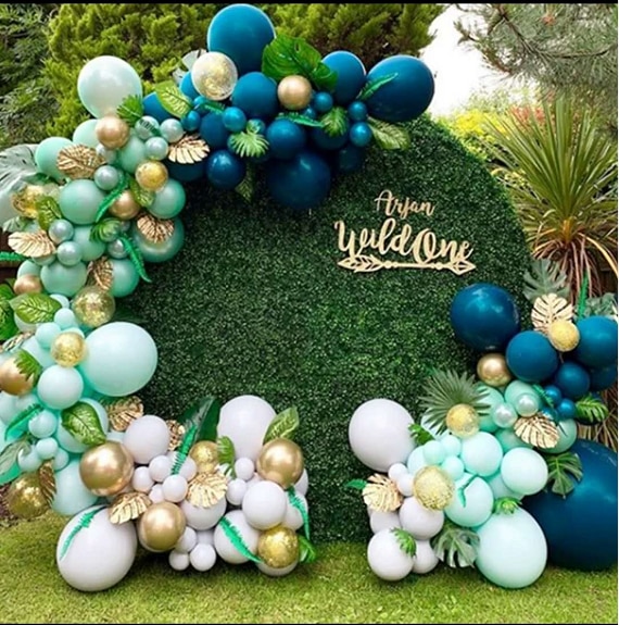 78.75 Inch Circle/Square Wedding Birthday Party Arch With Mesh Decoration Background Flower Arch With Grid (Only 2 Pieces)