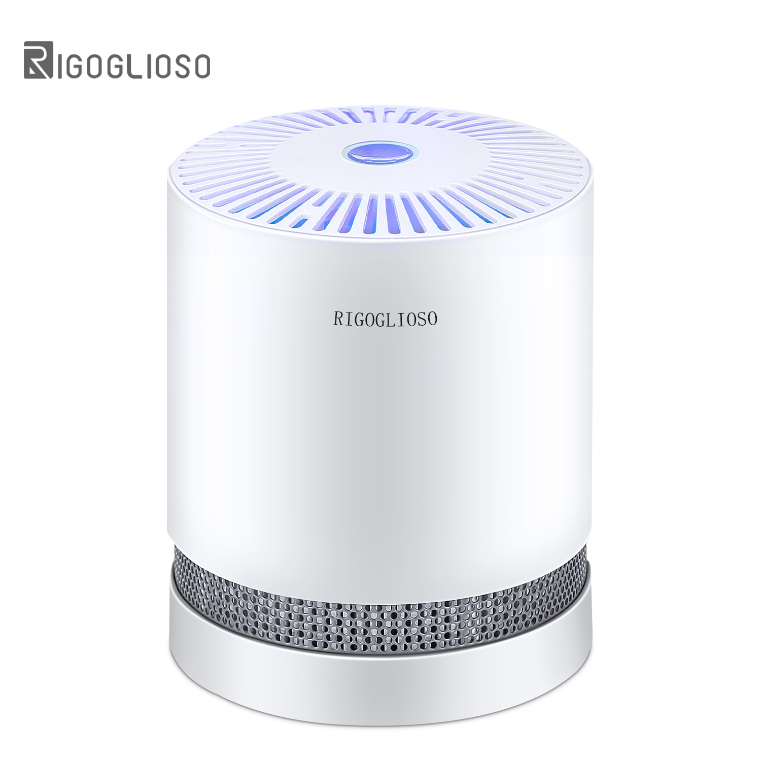 RIGOGLIOSO Air Purifier For Home True HEPA Filters Compact Desktop Purifiers Filtration with Night Light Air Cleaner GL2109