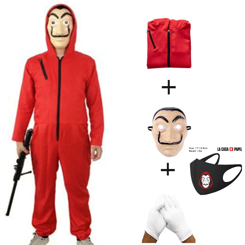 Salvador Dali Cosplay La Casa De Papel Costume Child Adult Man Woman Halloween cosplay Costume