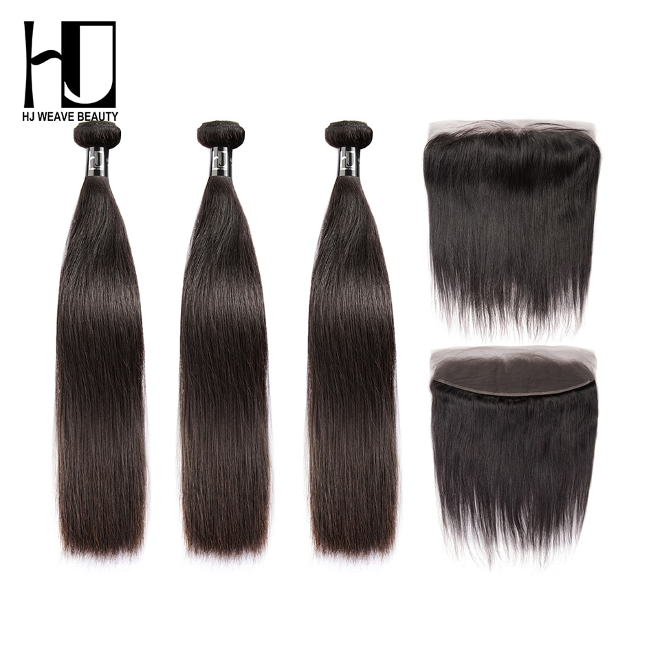 Queen Nala OneCut Hair Bundles With 13x4 Frontal P Brazilian Hair Weave Bundles Straight Virgin Human Hair Extension