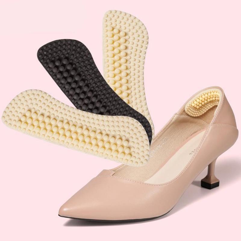 1 pair Fashion Soft SiliconeHeel Grips Insole Back Non Slip Accessories Foot Protection Shoe Anti Blisters Massage Insert Pad