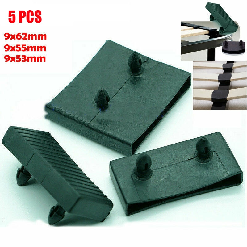 10PCS Plastic Square Replacement Sofa Bed Slat Centre End Caps Holders Inner Size 9mm X 53mm 55mm 62mm