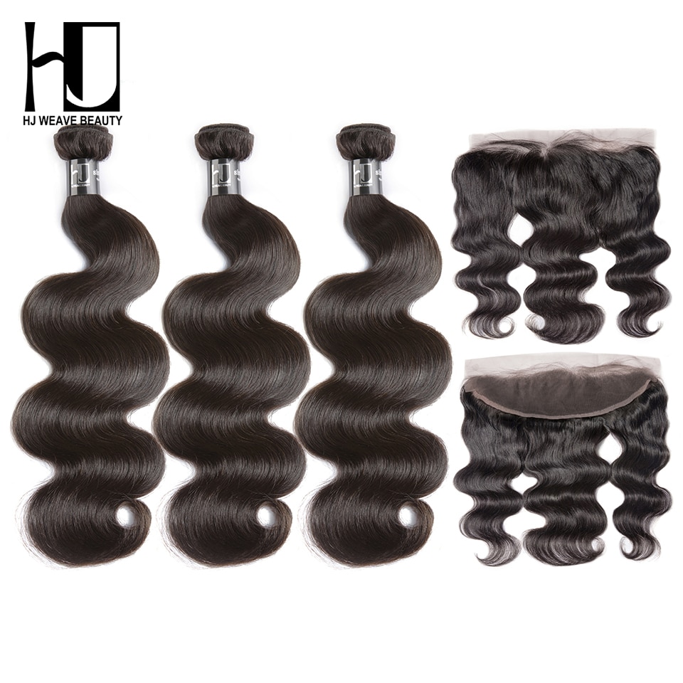 Queen Nala OneCut Hair Bundles With 13x4 Frontal P Brazilian Hair Weave Bundles Body Wave Virgin Human Hair Extension