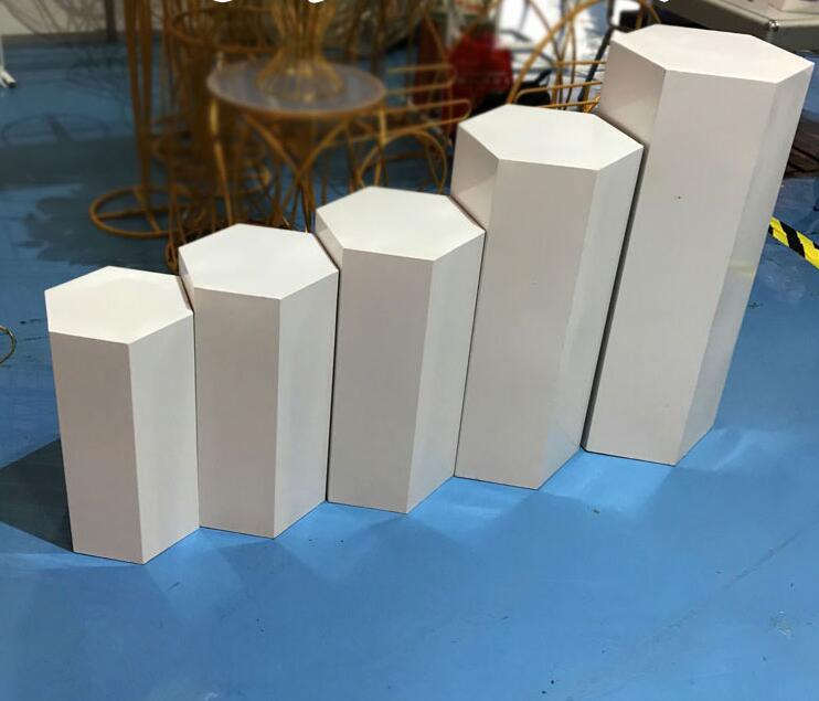New cylinder white dessert table trade single product three sets of five sets of dessert table placed arch