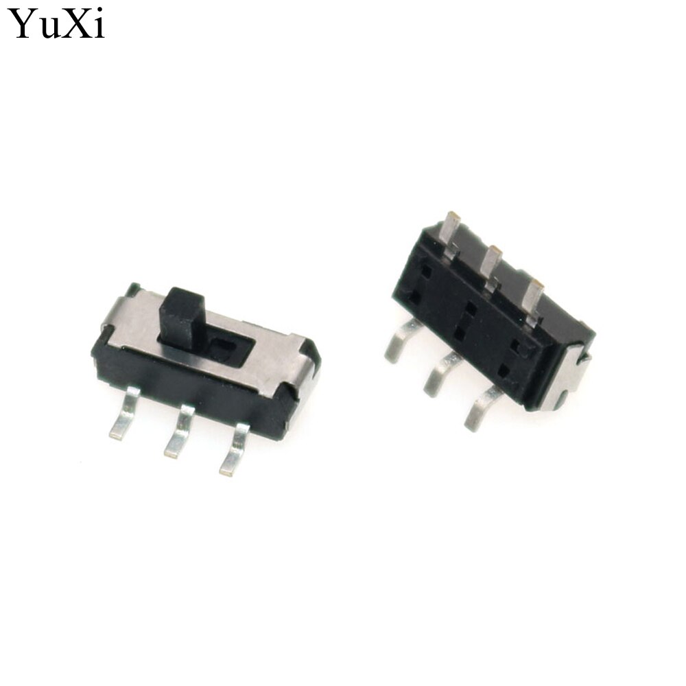 YuXi MSS22D18 Toggle Switches double 6 feet two block 2P2T handle high 2MM SMD Slide Switch