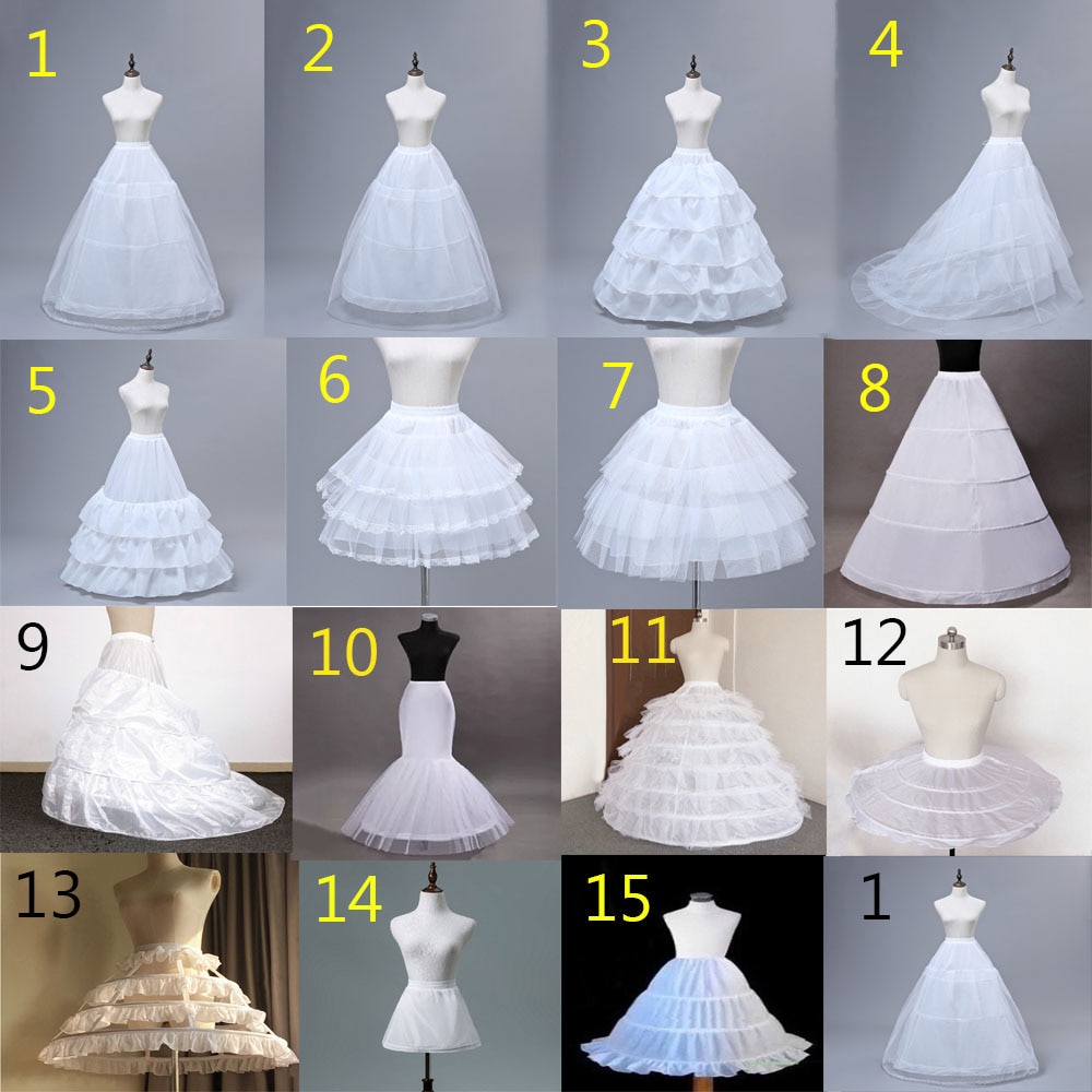 JIERUIZE Wedding Petticoat Crinoline Slip Underskirt Short Dress Cosplay Petticoat