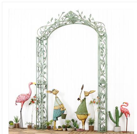 American country retro iron garden arch European palace temperament flowers arch climbing balcony flower shop decoration