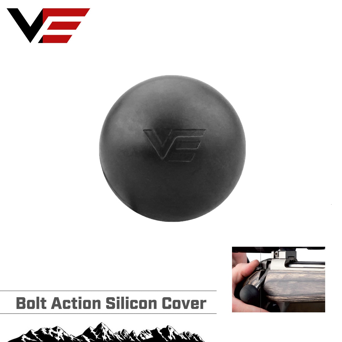 Vector Optics Riflescope Bolt Action Soft Silicon Ball Cover Tactical Handle Knob Hunting & Shooting