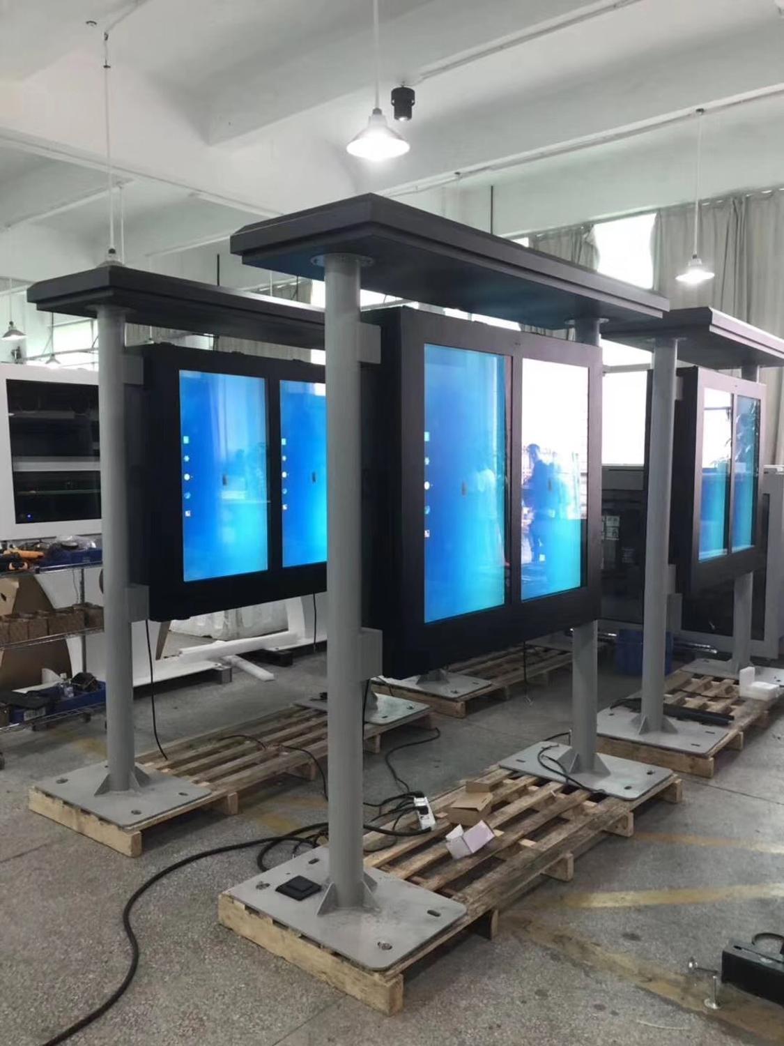 47 55 65inch outdoor FHD 1080p water proof cctv monitor lcd led advertising display screen digital signage