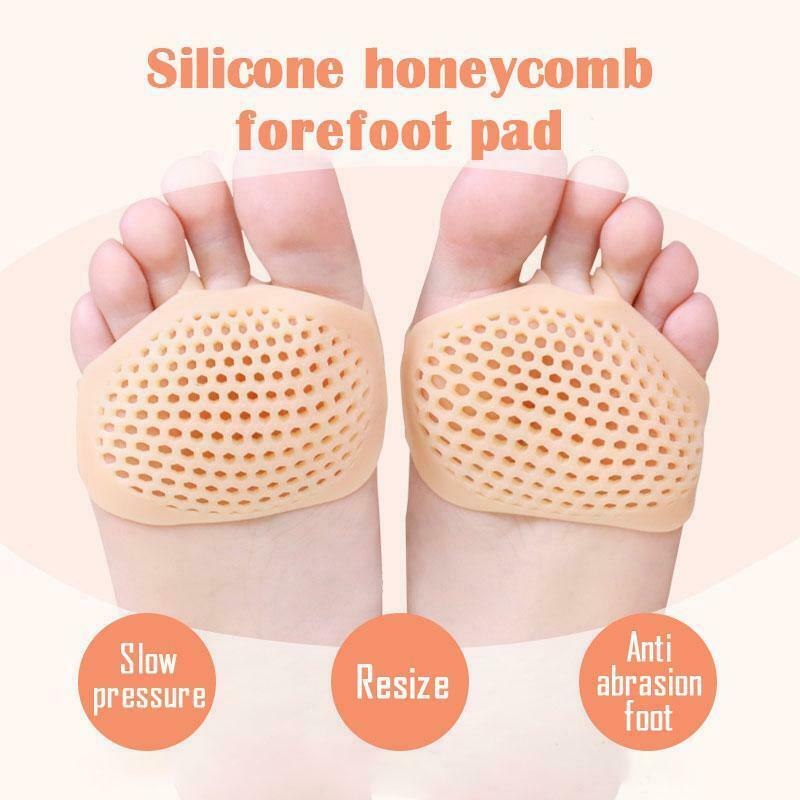 Brand New Silicone Honeycomb Forefoot Pad Foot Versatile Use Reusable Pain Relief