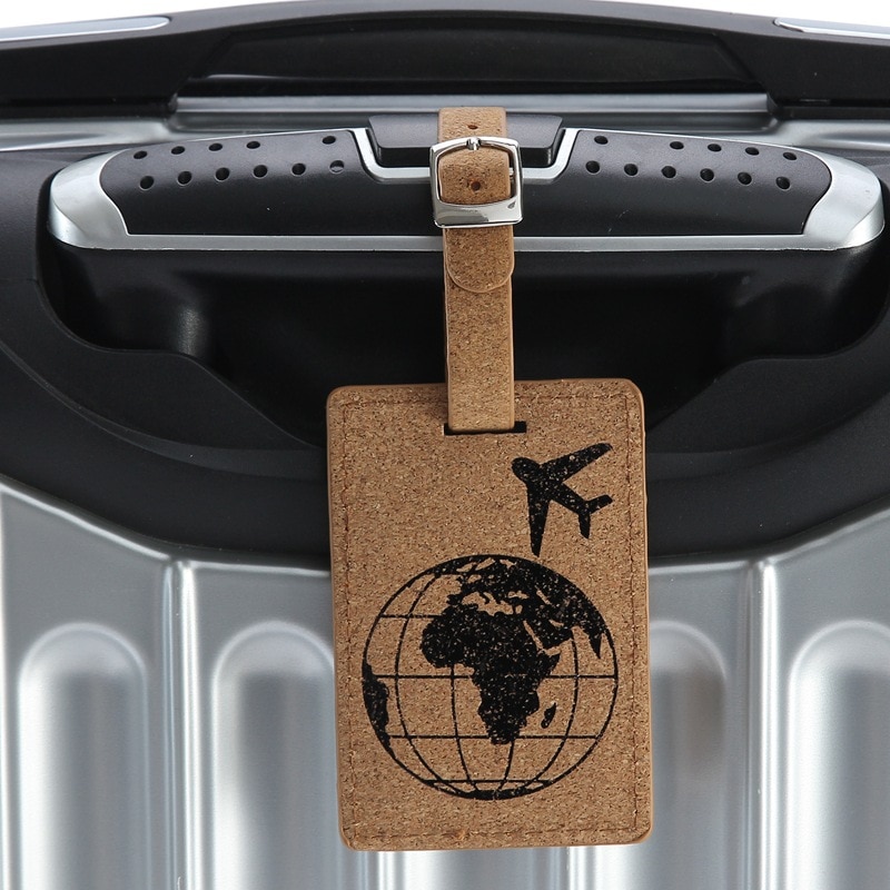 Earth Suitcase Leather Luggage Tag Label Bag Pendant Handbag Travel Accessories Name ID Address Tags