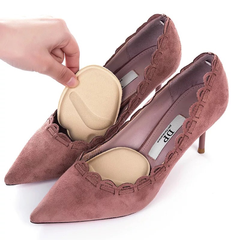 1 Pair Heel Pad Soft High Heels Half Yard Mat Arch Only Eat Orthopedic Insert Insole Foot Forefoot Protection Pad Women