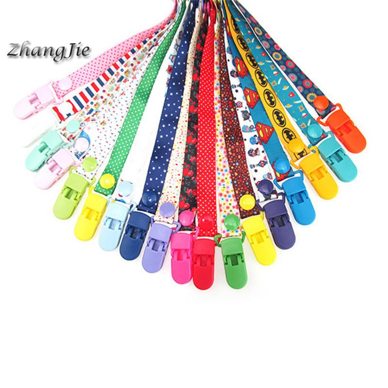 Adjust Baby Pacifier Clip Chain Ribbon Dummy Holder Chupetas Soother Pacifier Clips Leash Strap Nipple Holder for Infant Feeding