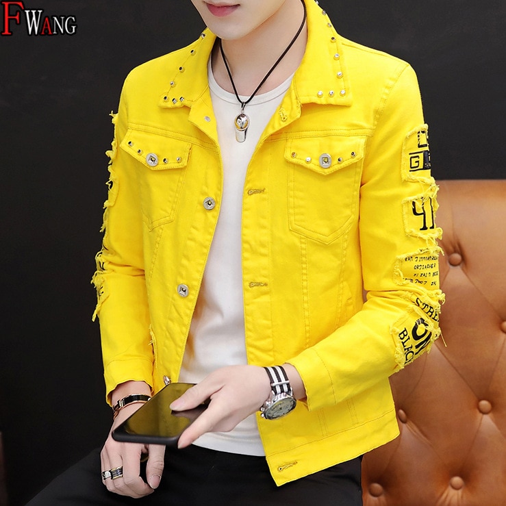 Spring And Autumn Jeans Coat Men's Korean-style Fashion Students Handsome Versatile Jacket MEN'S Wear Summer New Style Cowb
