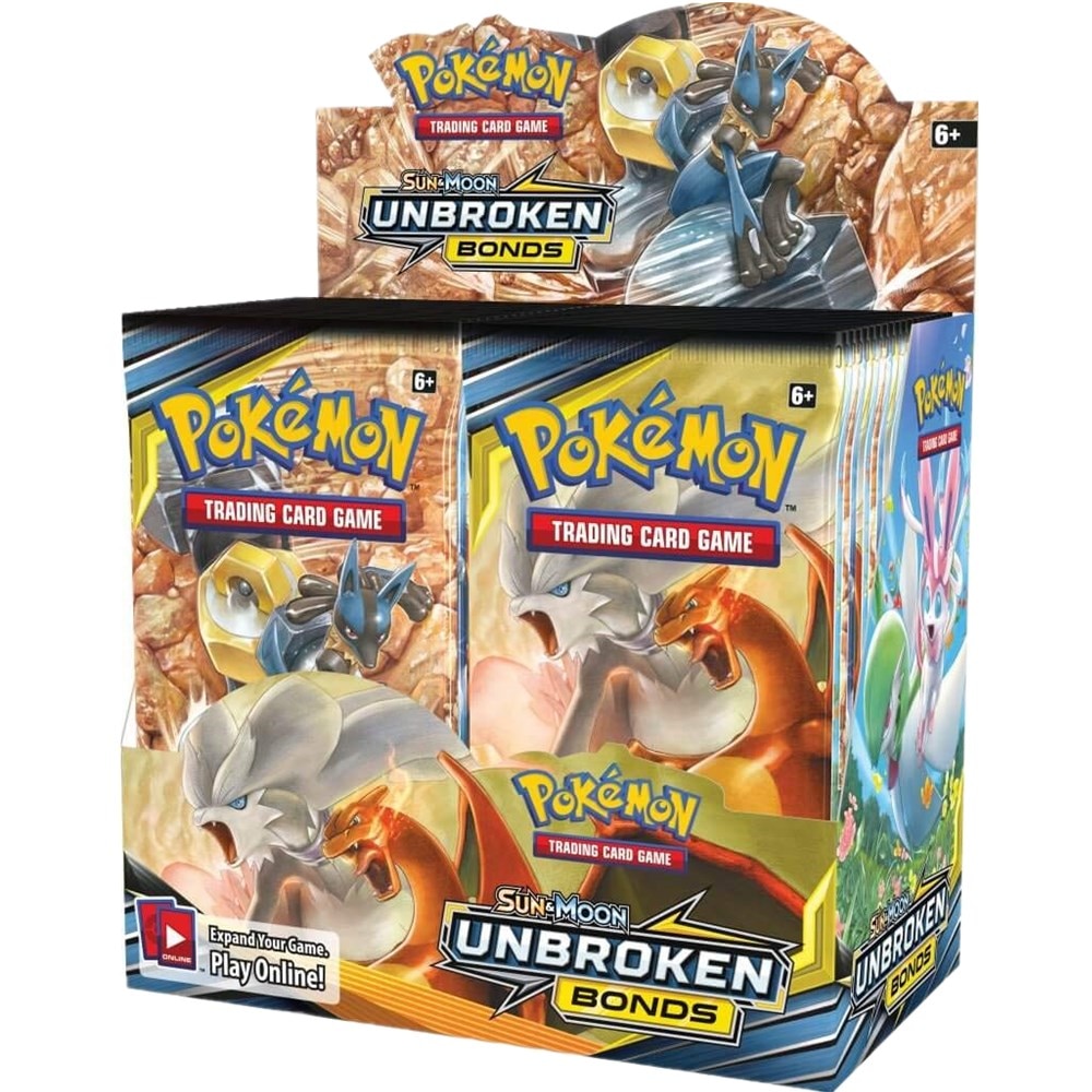 324Pcs Pokemon TCG: Sun & Moon Unbroken Bonds Booster Box Trading Card Game