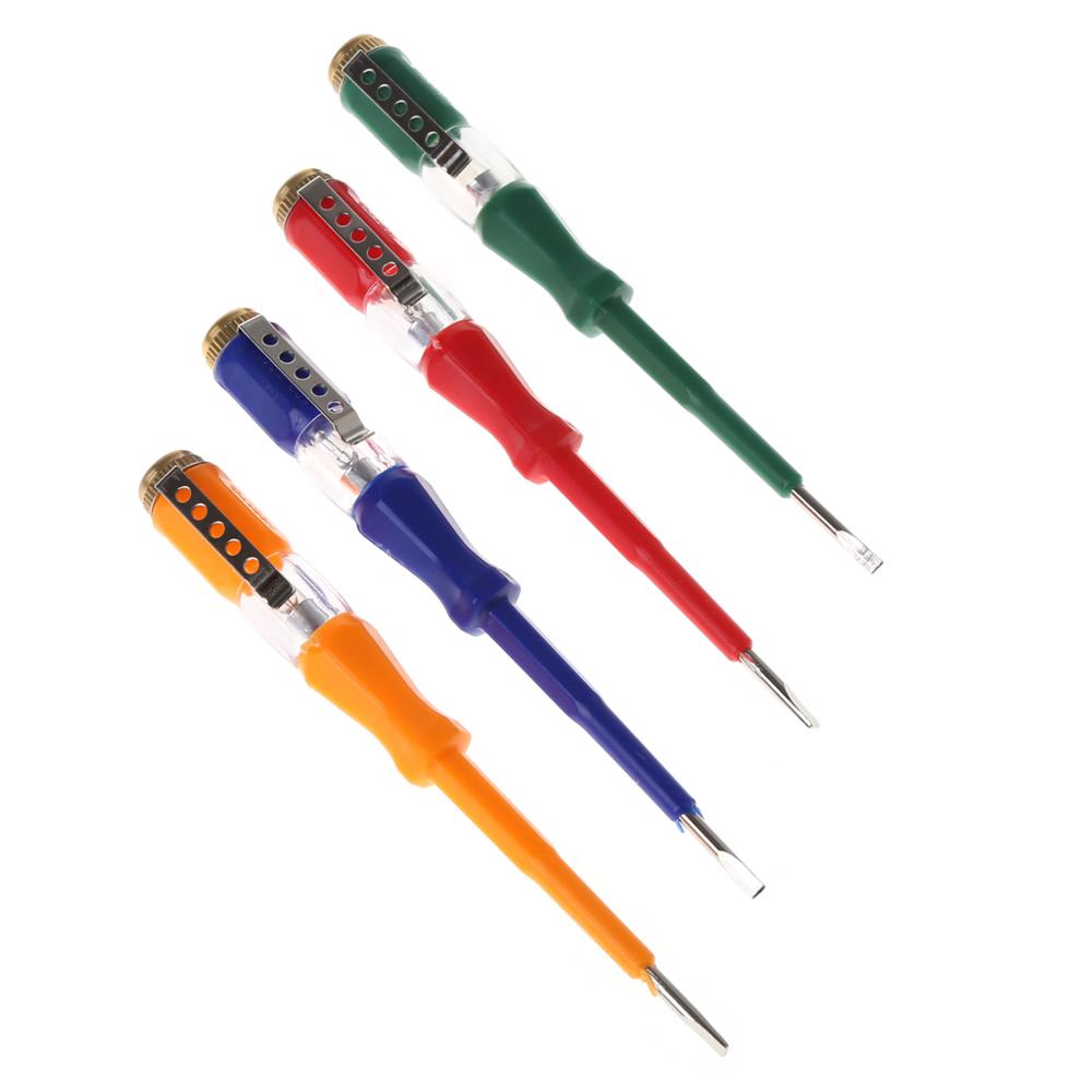 Colorful Test Pen Portable Flat Screwdriver Electric Tool Utility Light Device