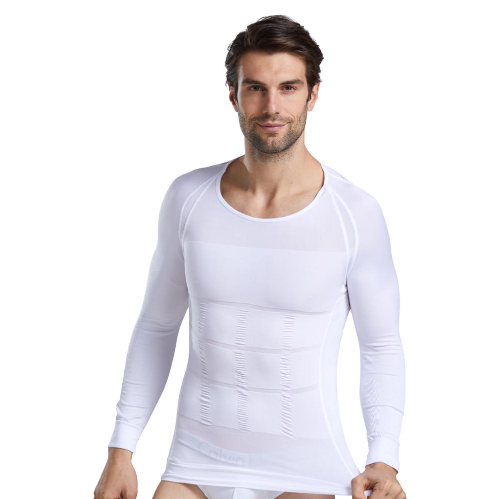 100 pcs Men Body Slimming Tummy Shaper Belly Underwear Shapewear Waist Girdle Shirt