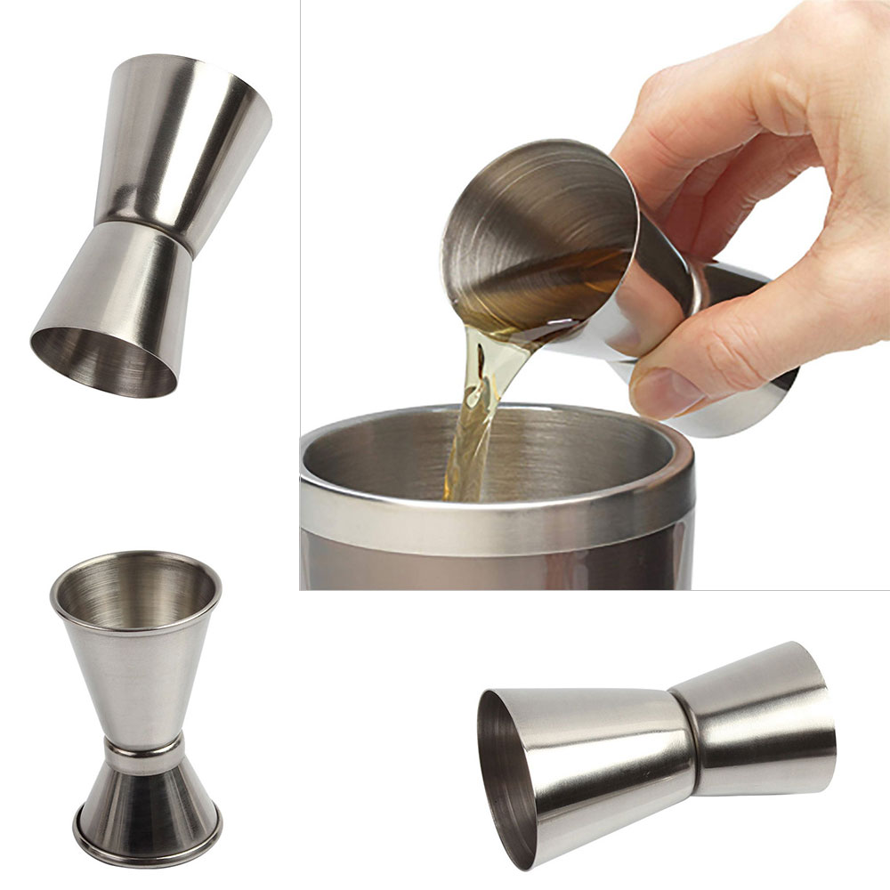 15/30ml Stainless Steel Measuring Cup Measuring Wine Glass Ounce Cup Cocktail Drink Liquid Measuring Cup Tools High Quality