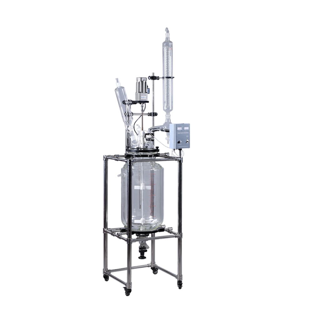 Laboratory Equipment 20L Lab Double Jacket high Pressure Chemical Glass Reactor