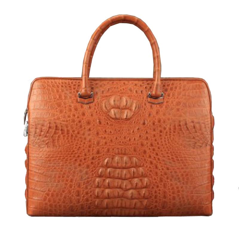 ourui true crocodile male business men briefcase crocodile skin men handbag male men crocodile handbag