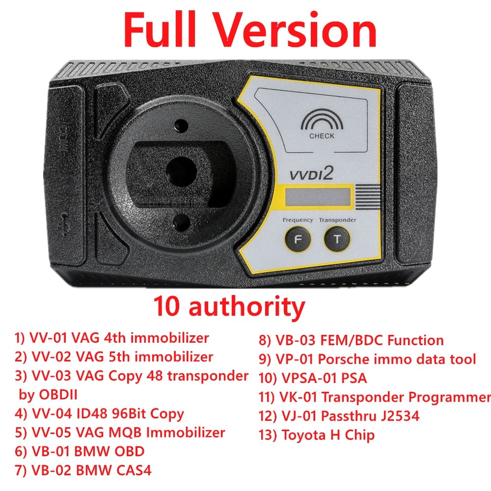 Xhorse VVDI2 Full Kit with OBD48 96bit 48 Clone MQ-B BM-W FEM BDC VVDI 2 Full version