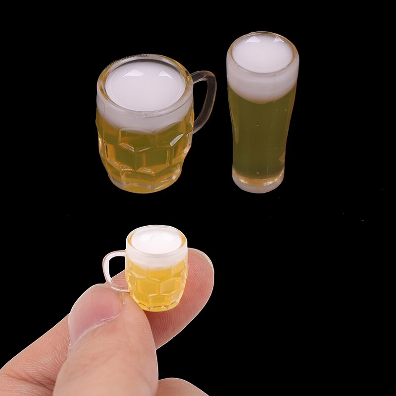 2/3/5Pcs Toys for Dollhouse 1/12 Miniature Scene Model Scale Dollhouse Accessories Mini Beer Cup Mug Kid Toy