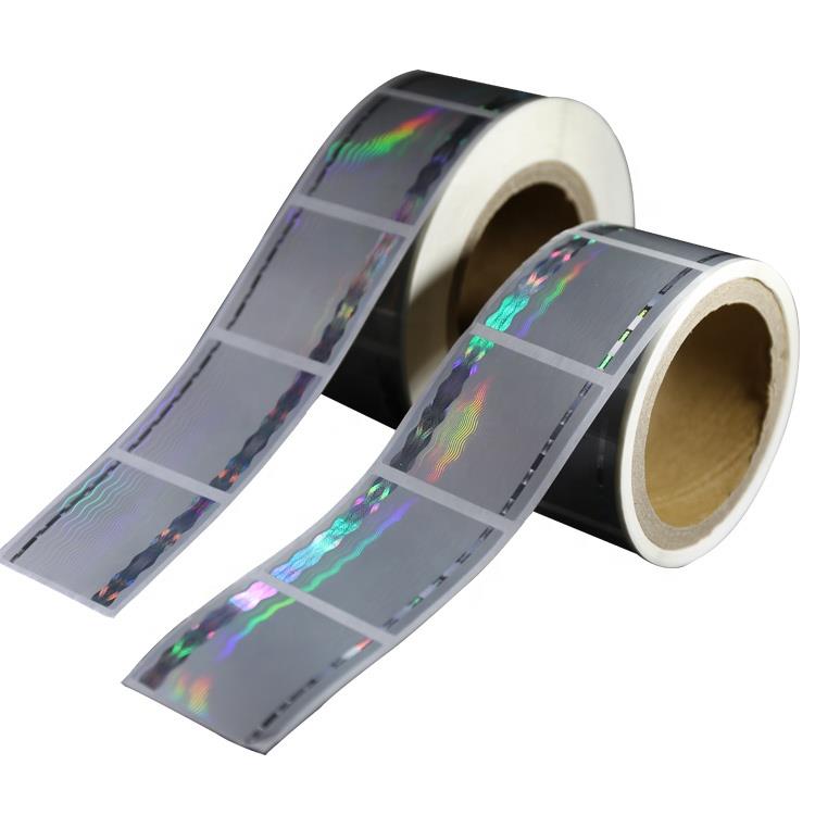 Universal template can be printed various laser hologram security holographic adhesive sticker