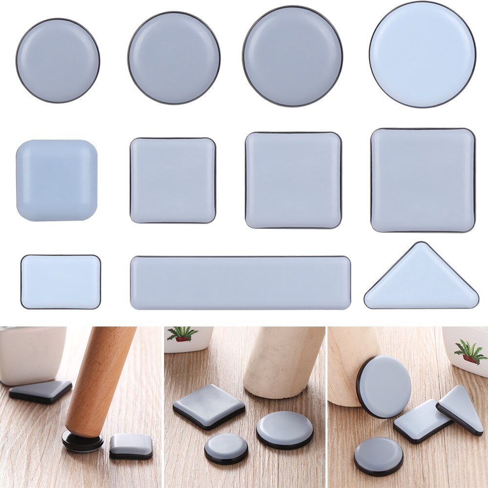 1SET Easy Move Furniture Table Slider Pad Floor Protector Moving Anti-abrasion Floor Mat Self-Adhesive Furniture Feet Pads