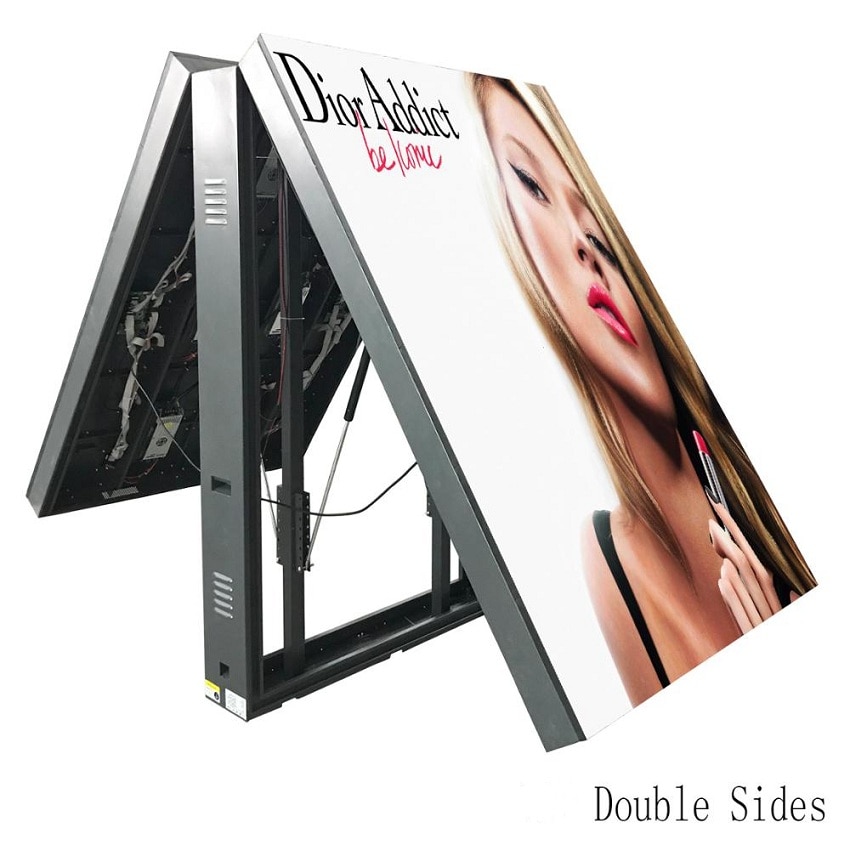 Outdoor P3.91 LED Display 1000x500mm Double Side Waterproof Iron Cabinet led Display Screen Billboard