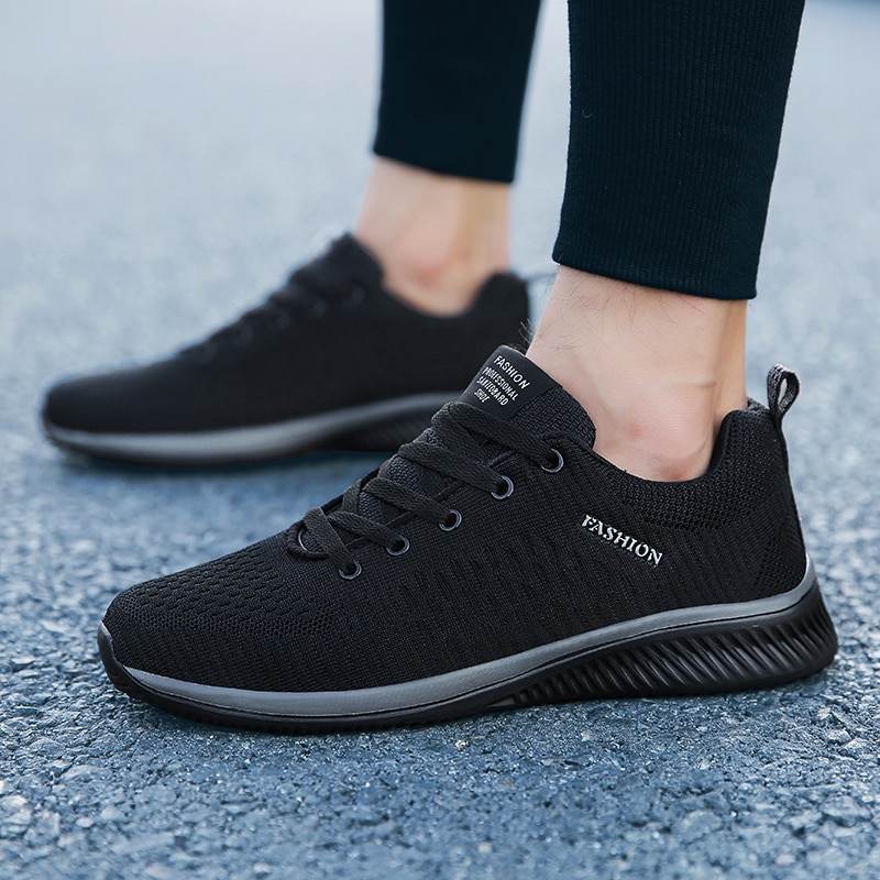 Men Sneakers Fashion Men Casual Shoes Breathable Men Shoes Walking Sneakers Men's Tennis Black Tenis Masculino Zapatillas Hombre