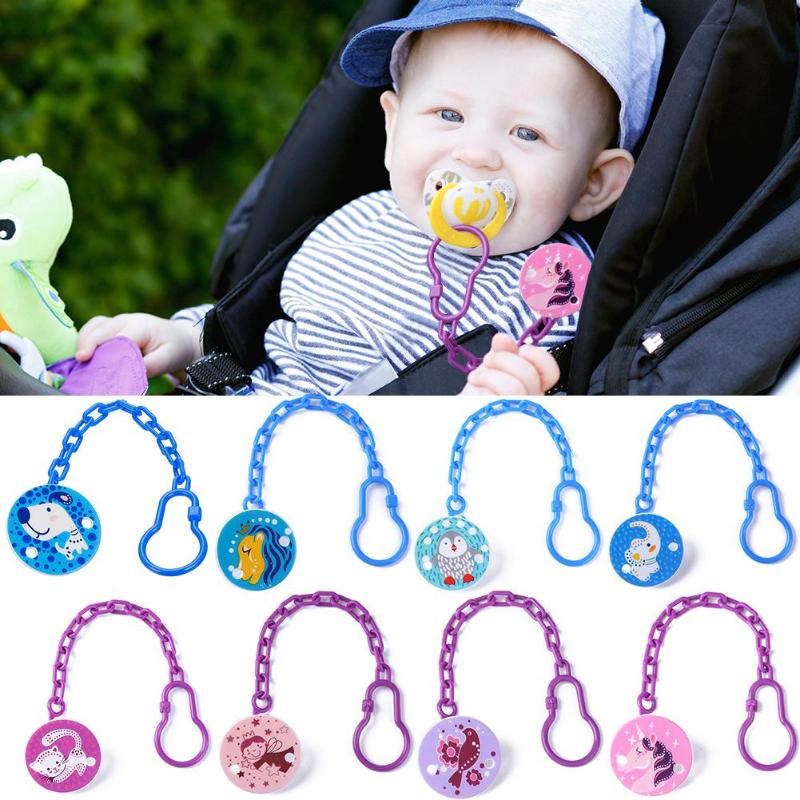 Kids Baby Pacifier Clip Cute Chain Soothers Clip Holder Feeding Product Animal Cartoon Pacifier Anti Lost Infant Pacifier