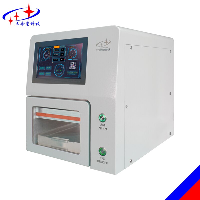 lcd lamination machine with 2019 newest technology oca vacuum laminator white color for edge and flat screen maximum 9inch