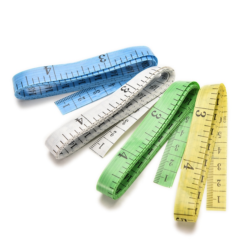 2 Pcs/pack 60 Inch 1.5M Body Measuring Ruler Tailor Tape Measure Soft FlatRuler Meter Sewing Measuring Tape