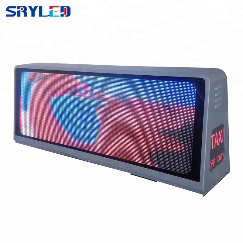 Led Sign Taxi Roof Top Led Display Programmable P5 Outdoor Double-side 960x320mm