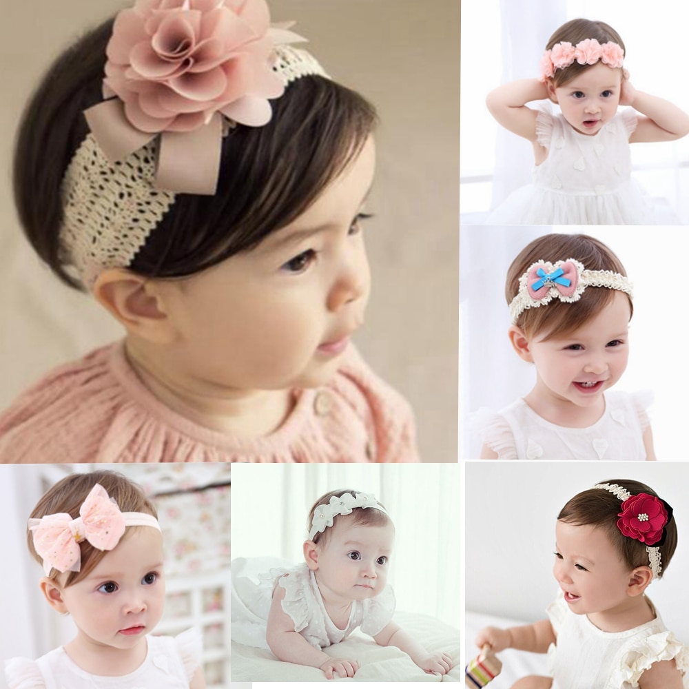 baby headband korean newborn flowers headbands baby girls hair accessories DIY jewelry Children photographed photos accessory