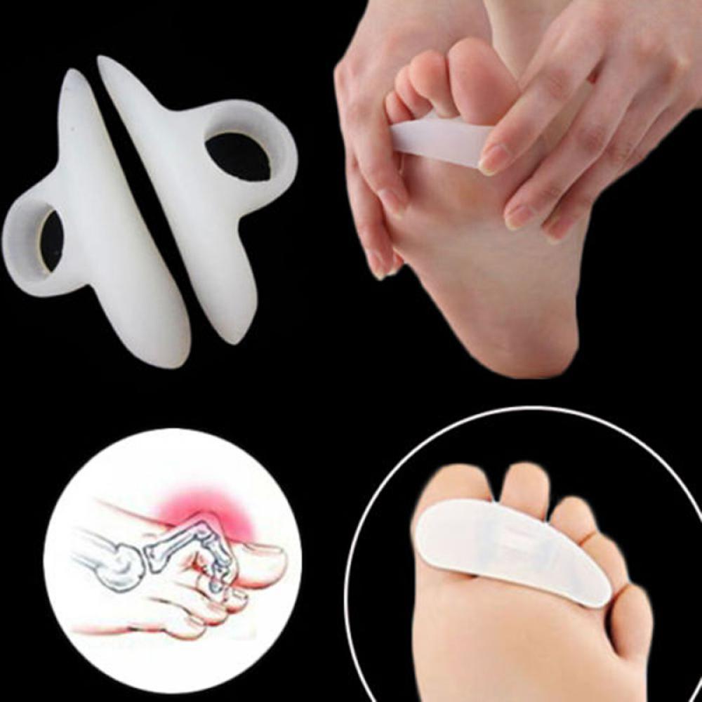 Hot new 2pc Silicone Gel Bunion Toe Corrector Orthotic Straightener Separator Foot Care Corrector Tools Daily Toe Bone Orthotics