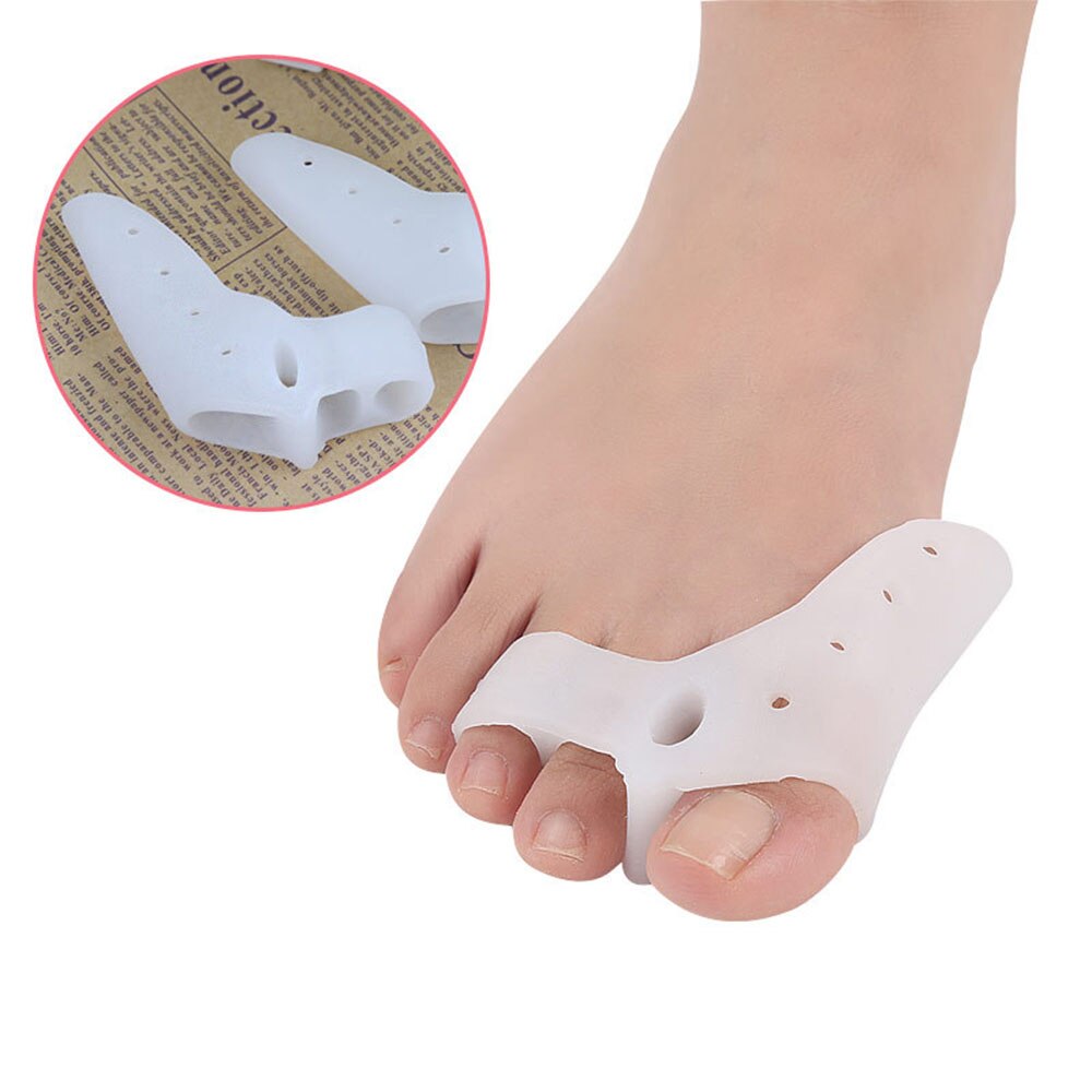 Hot new 2pcs=1Pair Gel Foot Care Tool Bunion Corrector Bone Big Toe Protector Hallux Valgus Straightener Toe Spreader Pedicure