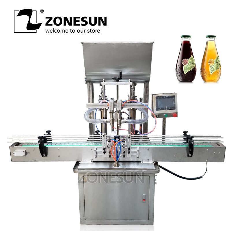 ZONESUN Automatic filling machine for Production Line Cans Beer Beverage Arequipe Honey Paste Oil Filling Supplier