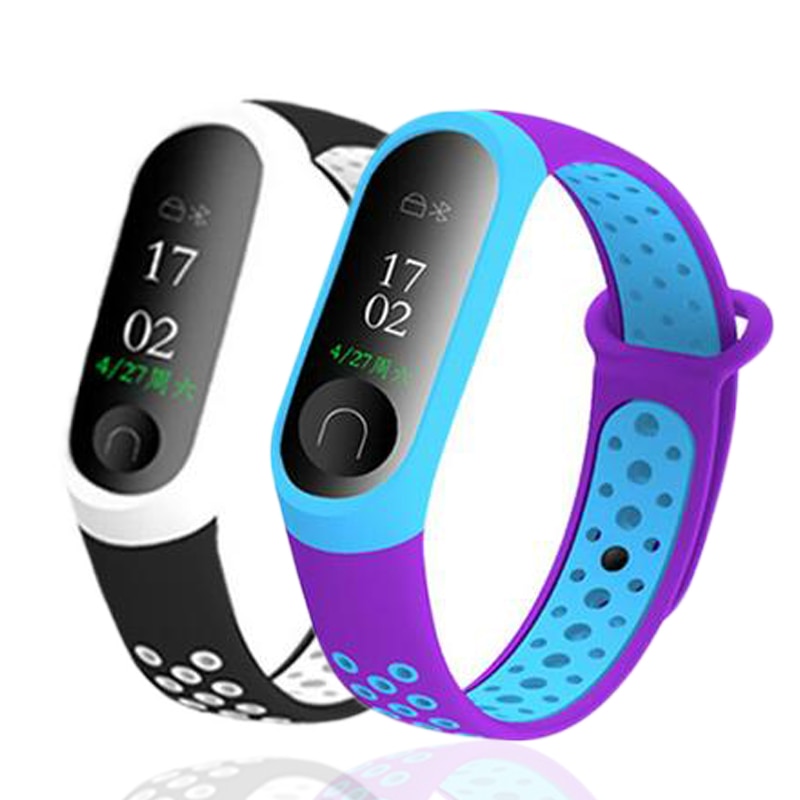 Soft Silicone strap For Xiaomi mi band 4 strap watch wrist bracelet Sport correa Mi band 3 Strap Miband Smart accessories Film