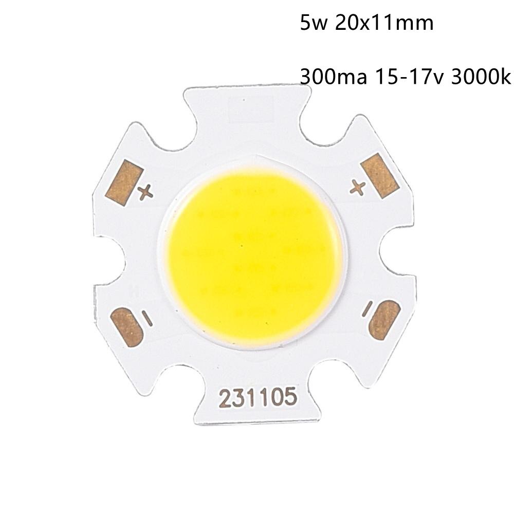 1W-40W 3000K/4000K/4200K/6500K COB LED Chip Module Aluminum COB Chip LED Lamp 300-1200MA