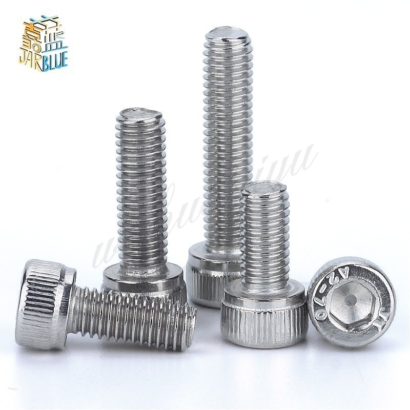 10pcs M4 M5 M6 DIN912 304 Stainless Steel Hexagon Socket Head Cap Screws Inner Hex Socket Bicycle Bolt Metric Thread Allen