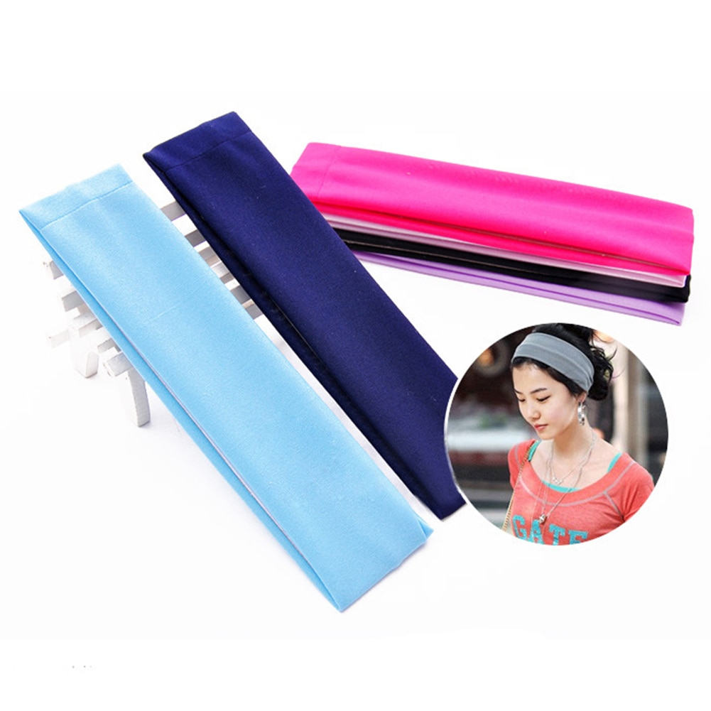 Sport Sweat Headband Yoga Hair Band Stretch Womens Mens Unisex Sweatband cinta pelo deporte Running Hair Accessories 2019 Hot