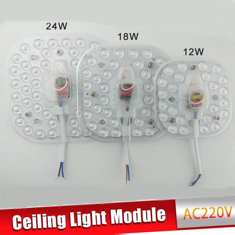 Ceiling Lamps LED Module AC220V 230V 240V 12W 18W 24W LED Light Replace Ceiling Lamp Lighting Source Convenient Installation
