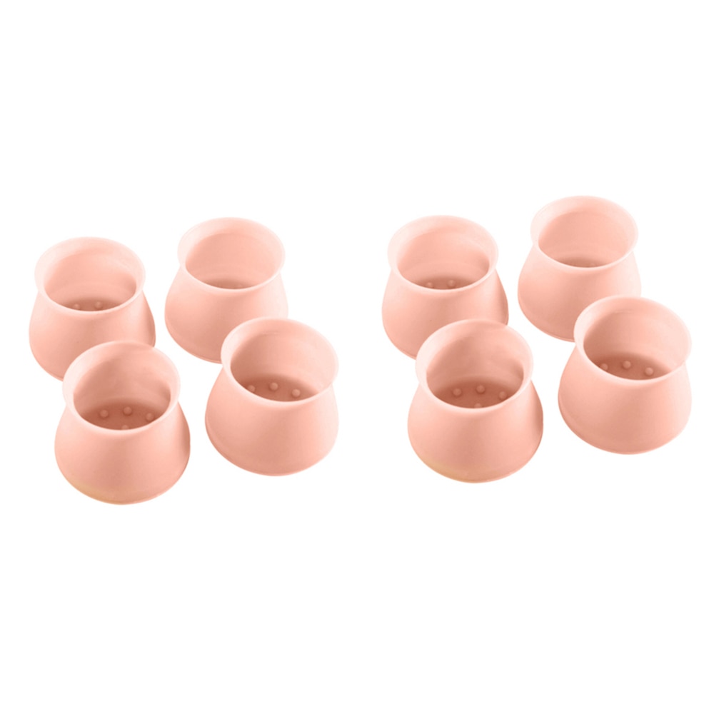 8pcs Silicone Chair Leg Cup Furniture Table Cover Floor Protectors Chair Leg Protective Non-Slip Furniture Accessories