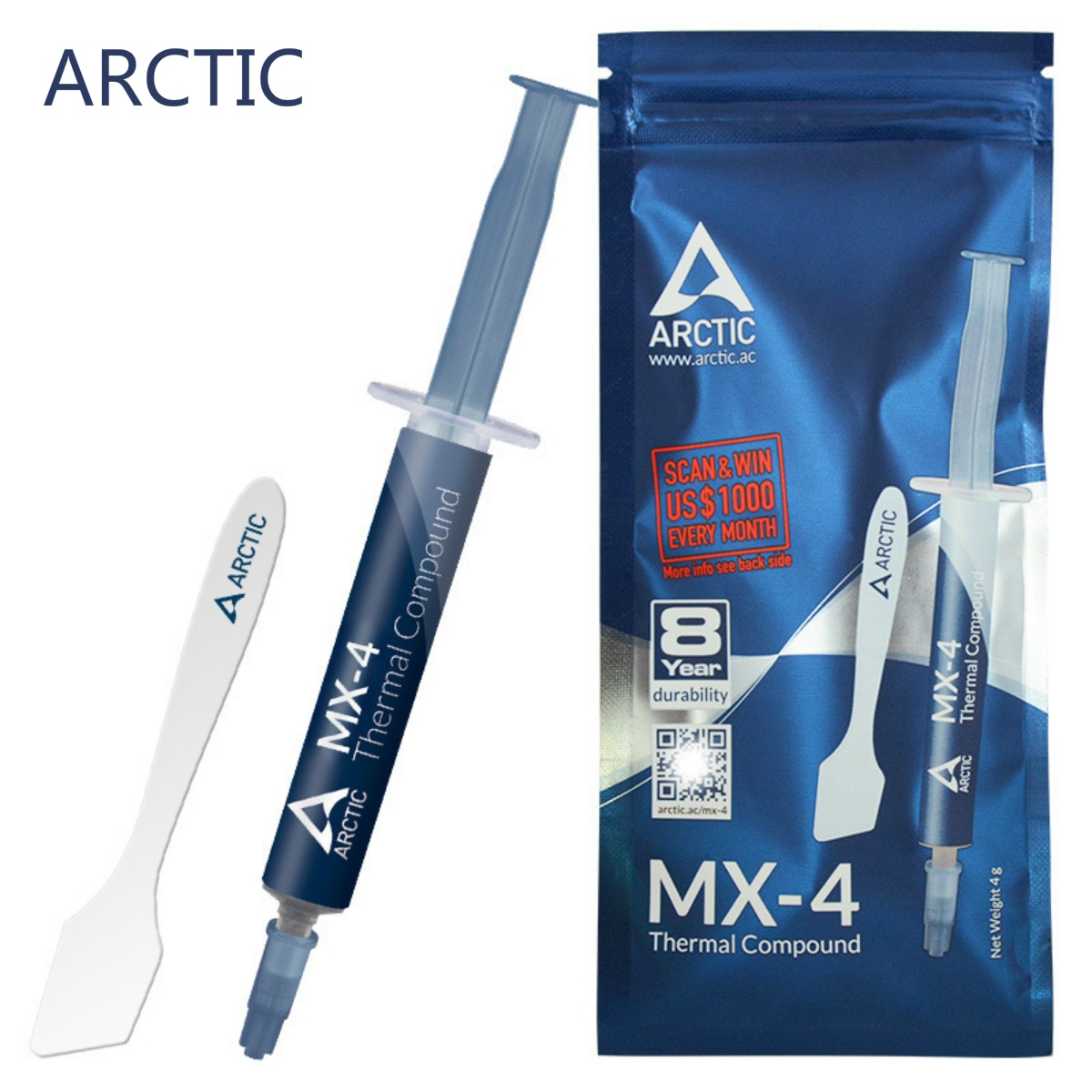 ARCTIC MX-4 2g 4g 8g 20g AMD Intel Processor CPU Kit Cooler Cooling Fan Pc Thermal Grease VGA Compound Heatsink Plaster Paste