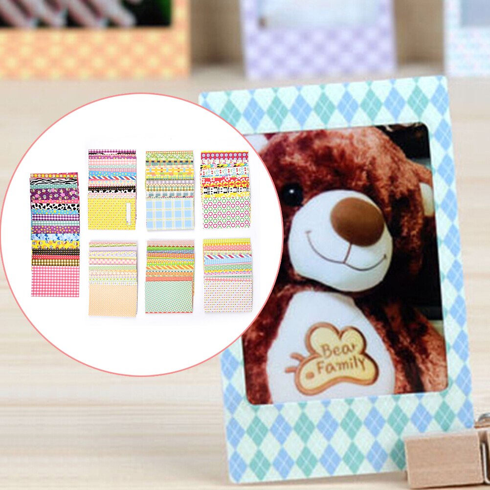 20 Pcs/Lot Candy Color Photo Albums StickersDIY Scrapbook Decorative Paper Photos Frame For Instax Mini Film Home Decor