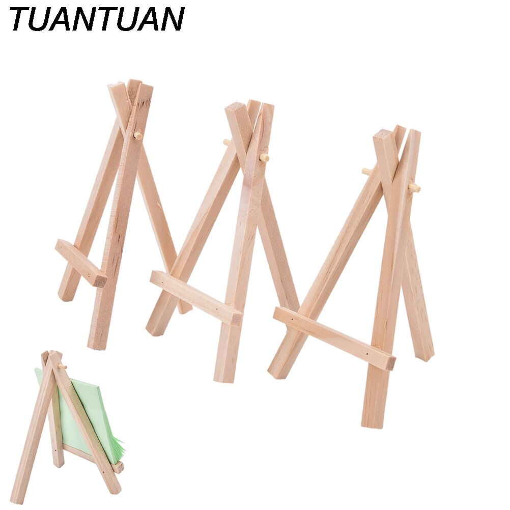 1pcs Mini Wooden Easel Wedding Table Card Stand Display Holder For Artist paiting Decoration